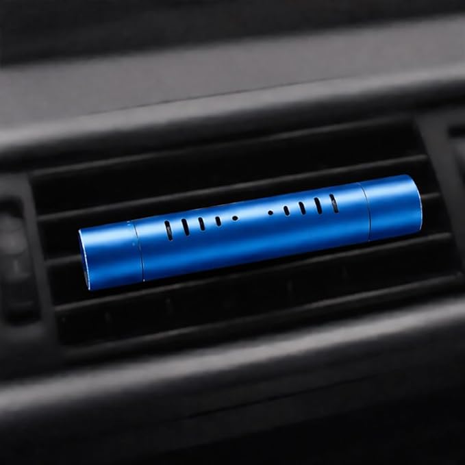 iPick Image for Jeep Trailhawk Car Vent Air Freshener Clip - Official Licensed Blue Aluminum with Adjustable Window + 10 Refill Sticks