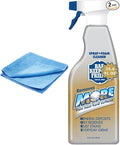 Bar-Keeper’s-Friend More Spray and Foam Cleaner 25.4oz Hard Water Stain Remover + Microfiber Towel - Cleans Dirt from Hard Surfaces+ sticker