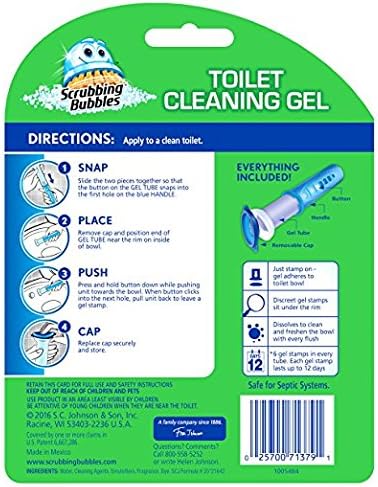 Scrubbing Bubbles Toilet Cleaning Gel Lavender Meadow and Rainshower Variety Pack 1.34 oz each (Bundle: 2 Items)
