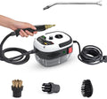 Portable Handheld Steam Cleaner 2500W 105C Steam 3BAR Pressure 1000ml Tank 6-Position Adjustment Floor Sink Car etc.