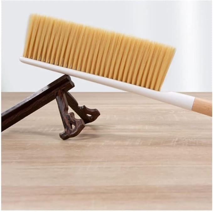 Whisk Broom Hand HeldHand BrushSoft Cleaning Brush Hair Drafting Brush with Microfiber for Keyboard Home Hotel Bed Car Soft Clothes Reusable Cleaning Tools dust Catcher