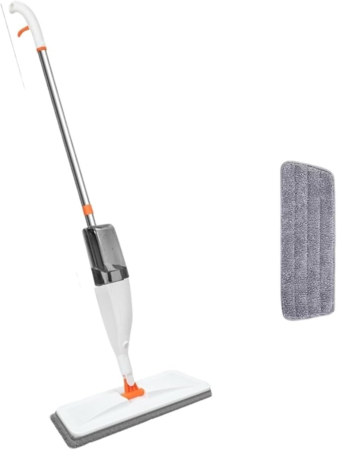 Spray Mop Home Household with Microfiber Pads Rotating(Mop+2 Cloth)