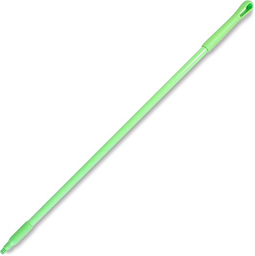 SPARTA 41225EC75 Fiberglass Broom Handle Mop Handle Replacement Handle With Acme Threaded Tip For Commercial Cleaning 48 Inches Lime