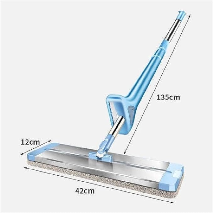 JSEIAJB Mop Cleaning Floor Squeeze for Wash Home and Kitchen Aluminum Rotary Dry House Window Wiper Squeegee Flat Dust Brush