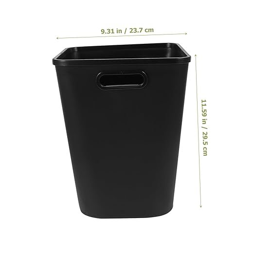 Large Plastic Garbage Can for Bathroom Kitchen Bedroom Living PP Wastebasket Bin Minimalist Trash Container Easy to Clean and Spacious