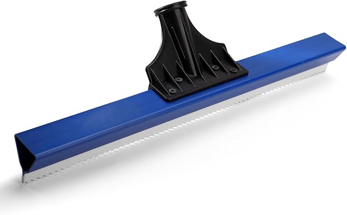 Epoxy Floor Squeegee 16 Inch Epoxy Squeegee with 0.16 Inch Teeth Notched for Self Leveling Cement Urethane Trowel Spreader Floor Tools for Professionals Beginners