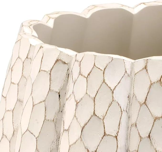 Avanti Linens - Wastebasket Decorative Trash Can Fall Inspired Bathroom Decor (Grateful Patch Collection)