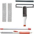 Window Cleaner Wipers Water Spraying Window Cleaner with Reusable Microfiber Pads for Hardwood Marble Tile Laminate Or Ceramic Floors 122Cm