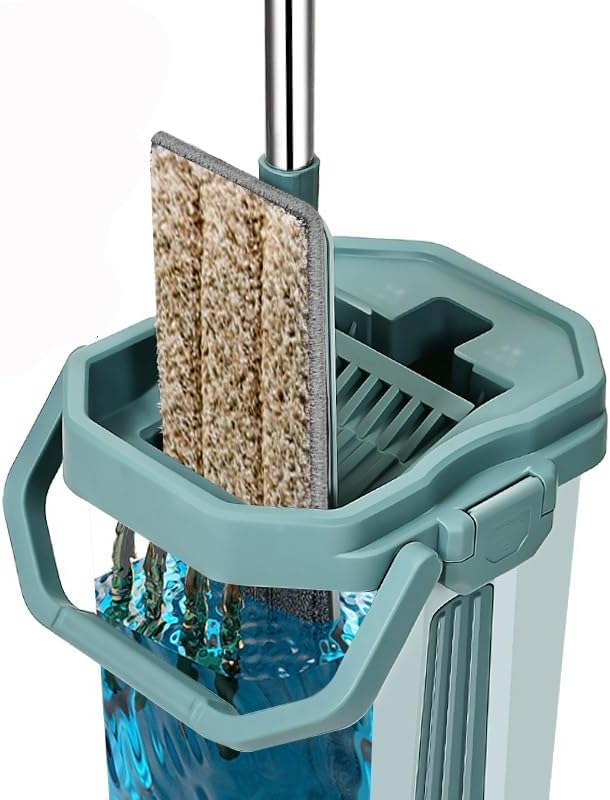 Hand Free Household Large Mop Dry and Wet Dual-Purpose with Bucket