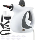 Handheld Pressurized Steam CleanerPower Washerwith 1 Set Accessories Multi-Purpose Steamer for Cleaning Car Furniture Floor Upholstery Grout and Tile (1 set+9 fabrics)