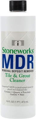 MDR (1 Pint) Tile and Grout Cleaner/Mineral Deposit Remover Works by Dissolving Dirt and Oils on the Surface of the Grout Leaving the Grout Looking Cleaner and Lighter