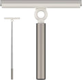 Extendable Shower Squeegee for Glass Doors Shower Squeegee with 10-Inch Silicone Blade Telescoping Handle for Windows and Shower Glass Silver