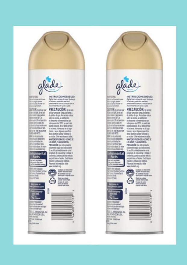 Glade Air Freshener 8oz (Package May Vary) Pack of 3 (Aqua Waves)