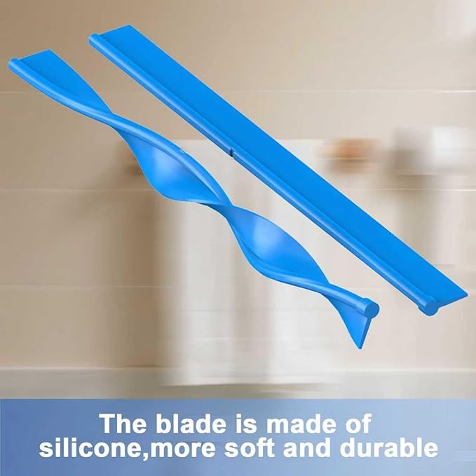 Shower Squeegee for Glass Doors Squeegee with Long Handle Telescoping Squeegee for Shower Extendable Window Cleaner Tool for Car Windows Tile Walls Sliding Door Shower Glass Door