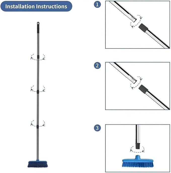 for Home Cleaning Toilet Tile Seam Cleaner Wall Wash Ground Long Handle Bathroom Floor Brush