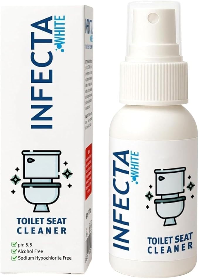 INFECTA WHITE – Toilet Spray Travel Size Multipurpose Cleaning Spray - 6 PACK