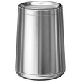 2.6Gallen Brushed Nickel Bathroom Trash Can with Lid Stainless Steel Garbage Can with Flipping Lidfor Bathroom KitchenLiving RoomBedroomHotel (Silver)