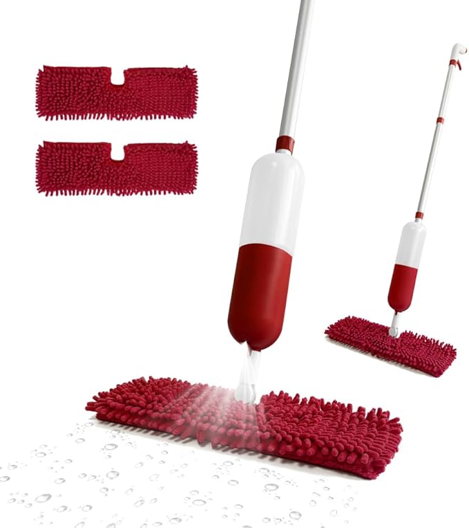 Spray Mop for Floor Cleaning Wet &amp Dry Mops Multi-Purpose Spray Mop - 2-in-1 Dry and Wet Microfiber Floor Cleaning mopComes with a 650 ml Reusable can Bottle