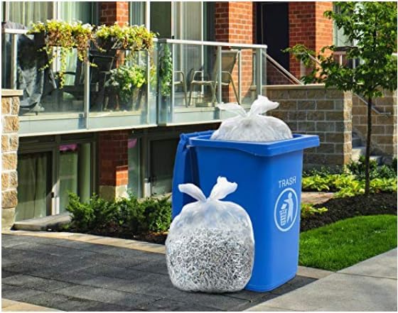 Clear 13 Gallon Trash Bags – Bulk 1000 Count – Tall Kitchen Garbage Bags – 13 Gal Unscented Plastic Can Liners for Bathroom Office Janitorial Commercial Industrial Municipal – Drawstring-Free