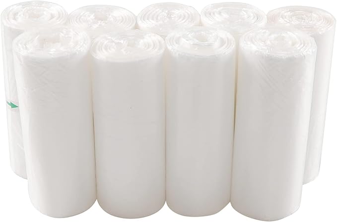 13 Gallon Clear Garbage Bags Kitchen Trash Bag 225 Counts
