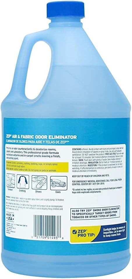 Zep Air and Fabric Odor Eliminator - 128 Ounce (Pack of 2) ZUAIR128 - Refresh Your Home Office and Business