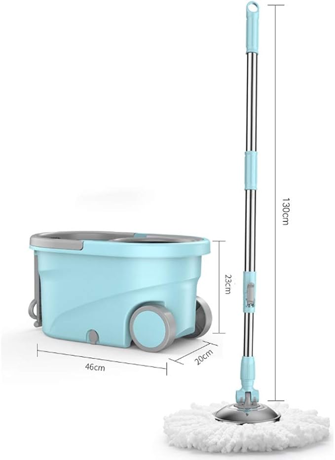Drive Rotary Mop Household Lazy Stainless Steel Pole Automatic Hand Pressure Barrel