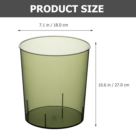 ARTIBETTER Large Capacity Trash Can Household Garbage Bin Plastic Wastebasket for Living Room Office Bathroom Green XL Open-top Trash Storage Container