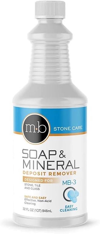 MB Stone Care Soap and Mineral Kit MB-5 Multi-Surface Cleaner and MB-3 Soap and Deposit Remover Ready to Use Bundle- for Cleaning (1Quart / 32FL OZ)