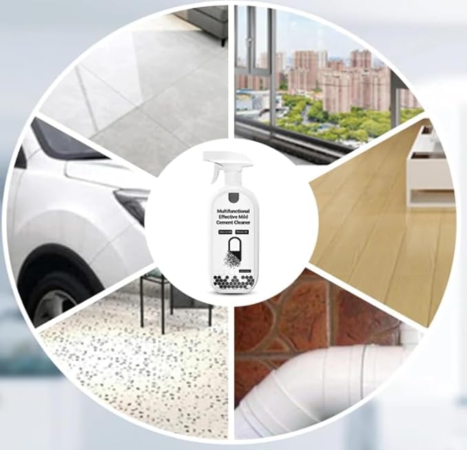 Multifunctional Effective Mild Cement Cleaner Ready-To-Use Cement Cleaner &amp DegreaserConcrete Stubborn Mud Remover Powerful Dissolver Dust Removal