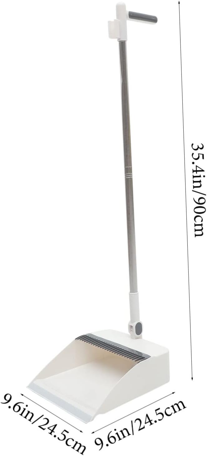 STOBAZA 1 Set Broom Dustpan Set Tool Sets for Metal Dustpan Standing Dustpan Lobby Dustpan with Broom Floor Scrub Brush Broom with Dustpan Garbage Shovel Broom and Shovel Set Shovel