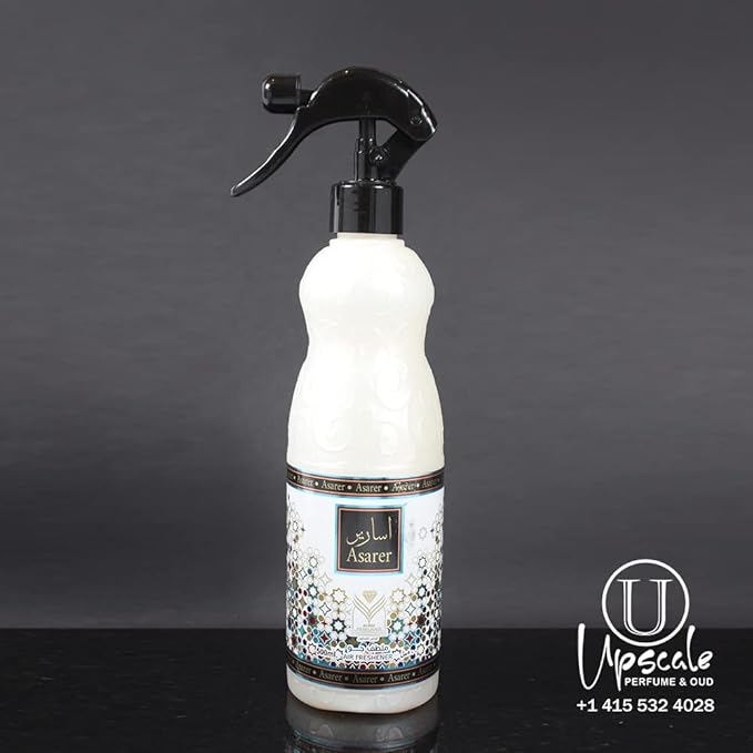 ††† Upscale Perrfume &amp Oud co. Asareer Air Freshener - 16.9FL.OZ Fabric spray - Natural Aged Oud Scent - Odor Fighting Room Spray - long lasting Aroma for home