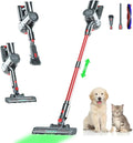 Cordless Vacuum Cleaner Lightweight Stick Vacuum Cleaner Rechargeable 6-in-1 Lightweight 300W 36Kpa for Hardwood Pet Hair Gray VEAVON