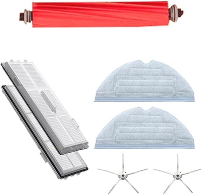 BeNtli Vacuum Cleaner PartsMain BrushHepa FilterSide BrushMop ClothsCompatible for Xiaomi T7S T7plus T7Splus S7 S7 Plus (Color : As Shown-14)