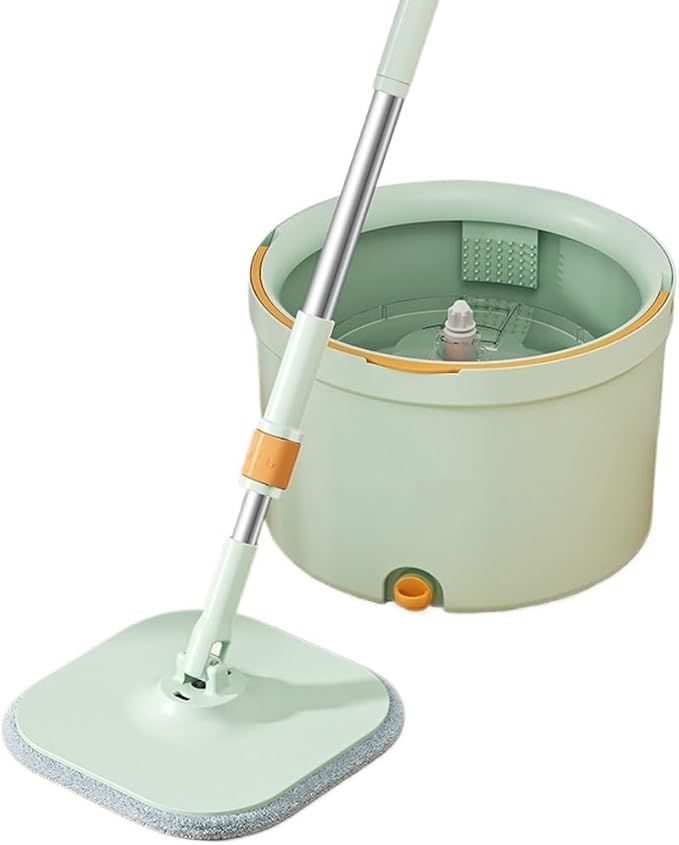 Hand Free Rotating Mop for Clean Water Separation Labor-Saving Flat for Household Use
