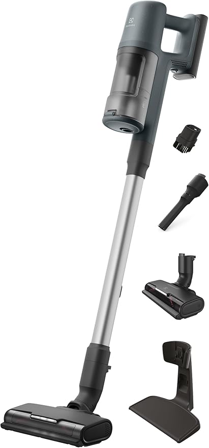 Electrolux Ultimate600 Cordless Stick Vacuum with PowerPro Bristle Nozzle and Larger Dust Bin Capacity 50-Minute Run Time 3 Power Modes Ocean Green