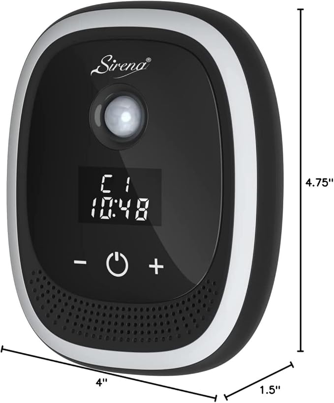 Sirena Air Ionizers for Home Negative Ion Filtration System Quiet Air Freshener for Bedroom Kitchen Removes Odors Smoke Dust Pets Mini Ionic Air Purifier w/built in Clock and Night Light (6)