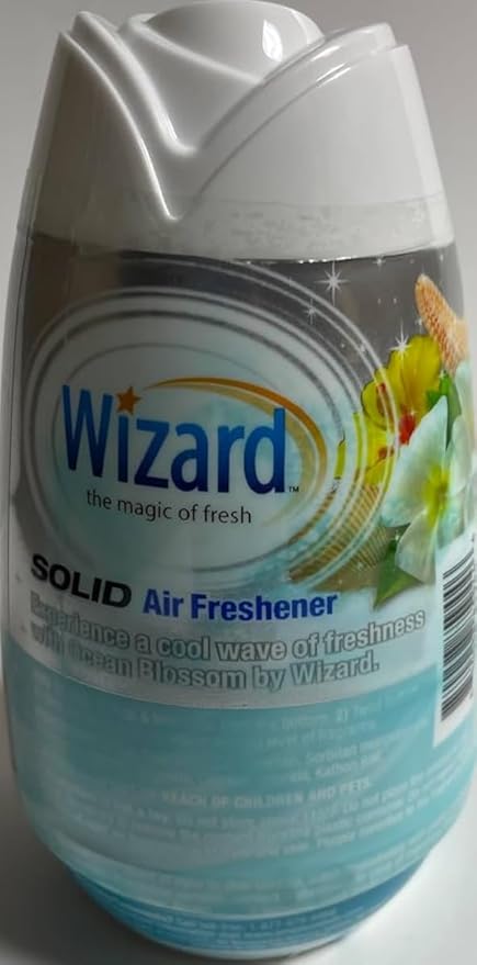 Wizard The Magic of Fresh gel Air Freshener solid air freshener 7.8 oz ocean blossoms (Pack of 12)