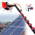 Glass Cleaning Brush Home Water Fed Telescopic Pole Kit Solar Panel Brush Rotating for Photovoltaic PanelTelescopic Window Cleaning Pole with Solar Panel Brush 23.6ft Extension Pole for Pho
