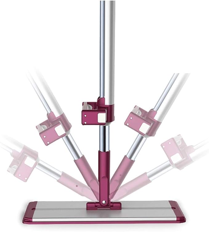 Mop Free Hand-Washing Multifunctional Wooden Floor Flat Tow Wet Dual-use Household Fiber Space Saving(E)