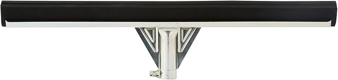 Restaurantware-SQUEEGEE ONLY: Clean Tek Professional 21.75 Inch Floor Squeegee 1 Broom With Double Rubber Blade - Handle Sold Separately Heavy-Duty Steel Wiper For Concrete Floor