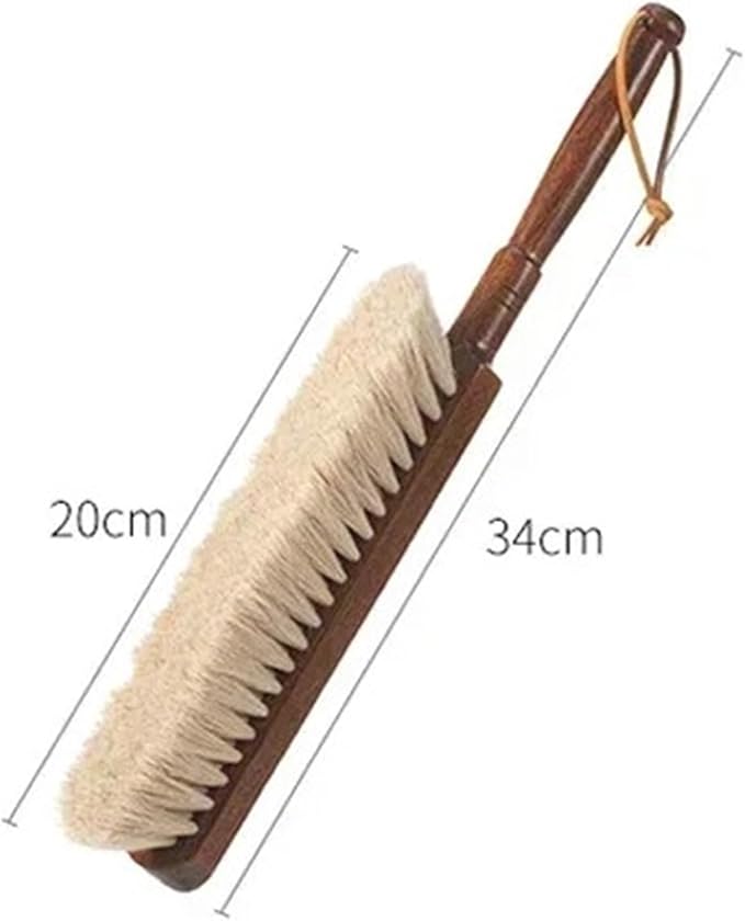 Duster Dust Brush Horsehair Hand Broom Long Handle Desktop Cleaning Household Car Furniture Bed Sweeping Cleaner