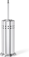 DOWRY Anti-Hand Off Toilet Plunger with Holder for BathroomPowerful Efficient Force Suction CupHeavy Duty Deep Cleaning Chrome