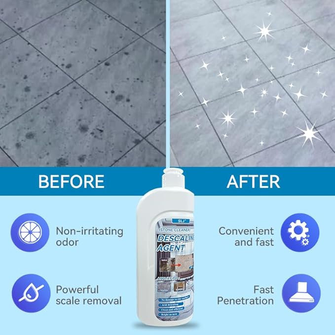 500ml Marble Cleaner Remover Granite Descaling Agent Stone Stain Cleaner Professional Stone Cleaning - Stain Remover for Cleaning Concrete Marble Granite Tile