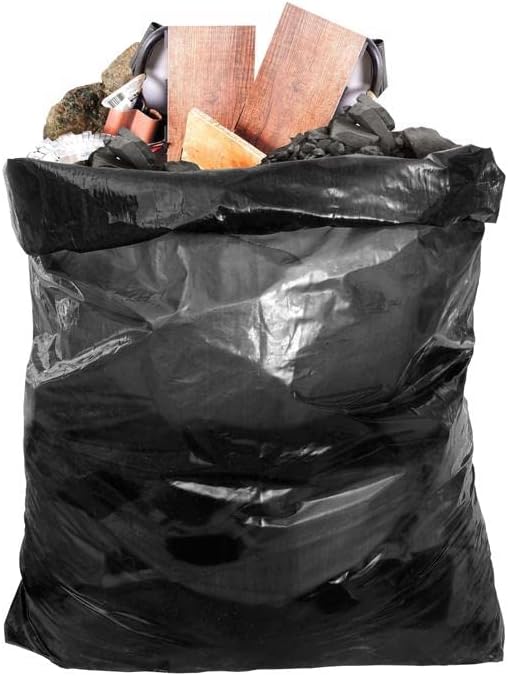 Iron-Hold 55 gal Contractor Bags Wing Ties 15 pk 3 mil