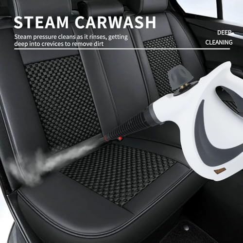 Multi-Purpose Handheld Steam Cleaner 350ml Portable Pressurized Steamer with 9 Accessories for Home Floor Upholstery Grout and Car Cleaning