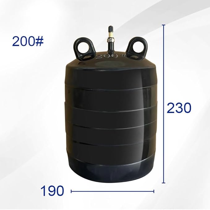 Inflatable Drain Bladder 0.25 Bar Pressure &amp 4mm Wall Fits Pipe ID 45-315mm 1-Count – Easy Hand Pump Inflation &amp Durable Natural Rubber(200mm)