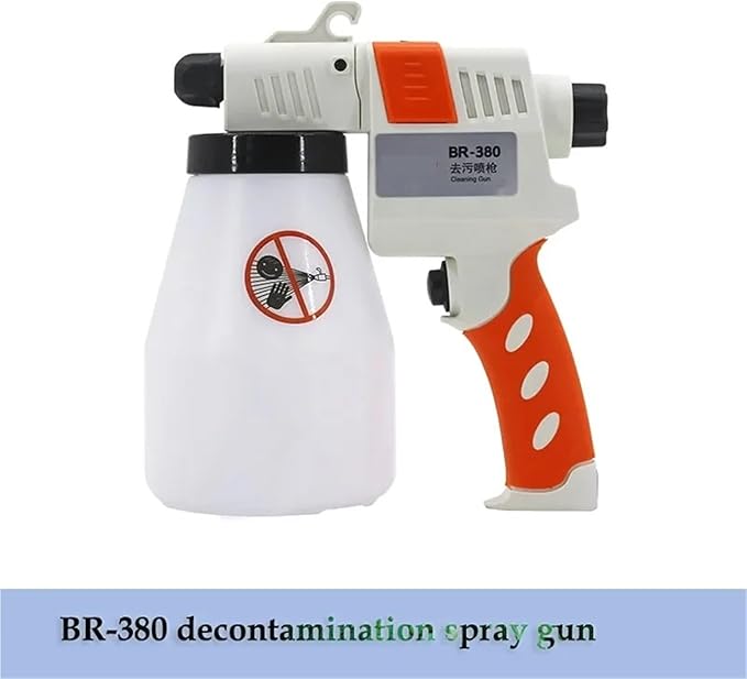 Clothing Decontamination Washing Shoes Laundry Stain Remover Gun Remove Oil Stains Clean High Pressure Cleaning Water Gun(Red)