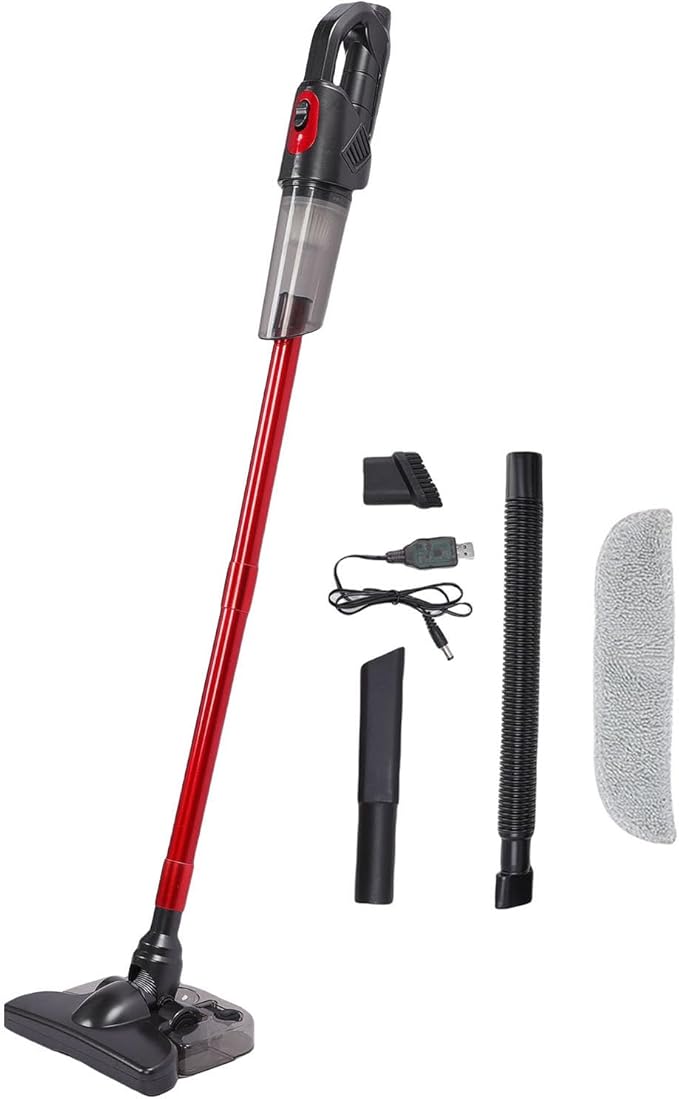 Cordless Stick Vacuum Cleaner 2 in 1 Lightweight 120W 4000pa Suction Handheld Vacuum and Mop Combo Wet and Dry Use Rechargable Electric Brooms for Hardwood Floors