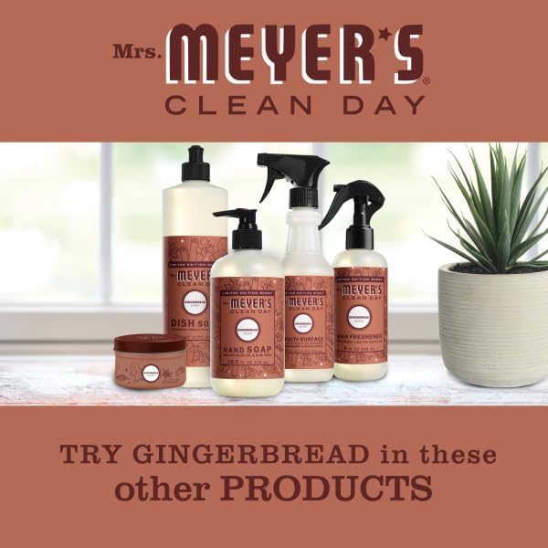 MRS. MEYER'S CLEAN DAY Room Freshener Limited Edition Gingerbread Scent 8 fl oz. (Pack of 6)