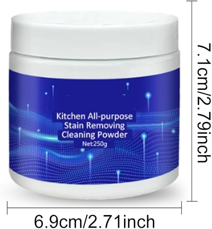 Powerful Kitchen Cleaner - Degreaser For Stove Cookware - Rust &amp Stain Remover Safe For Surfaces(3PCS)